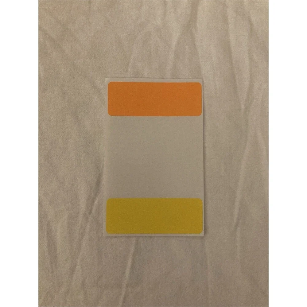 Unbranded Neon Colored Labels | Multicolor | 6 Labels